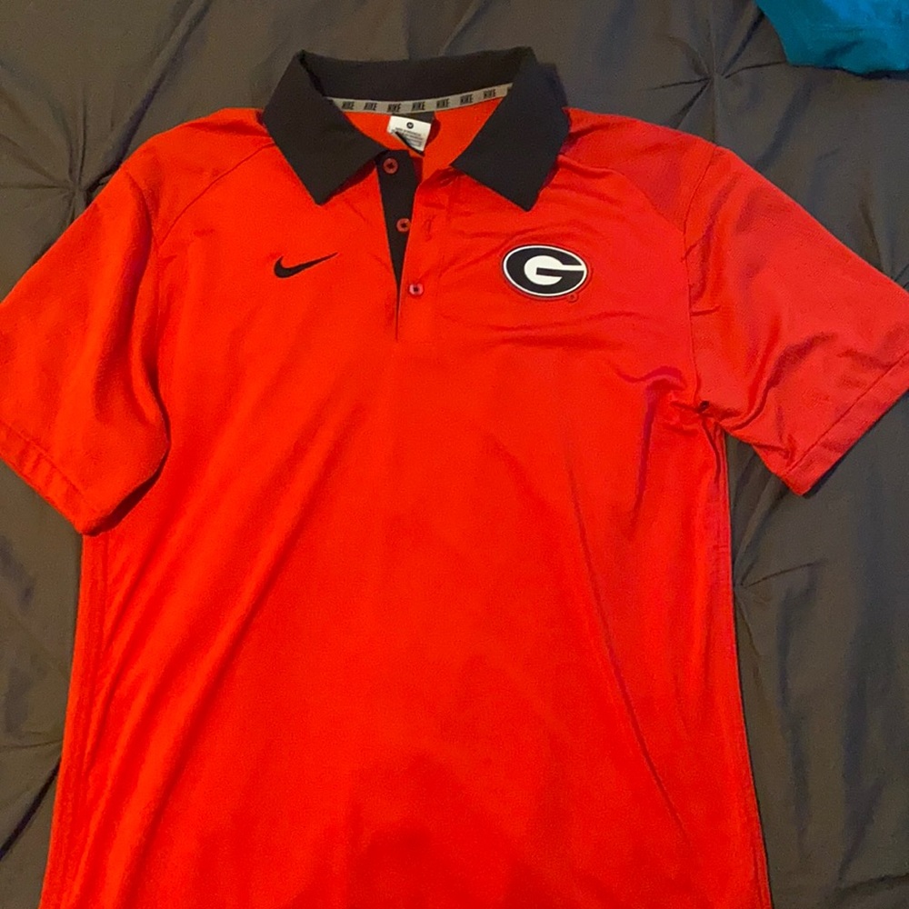 Georgia Bulldogs sideline Nike polo